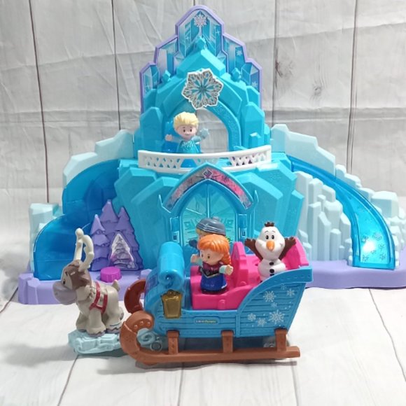 Fisher Price Little People Disney Frozen Elsa's Castle Lot - Picture 1 of 10
